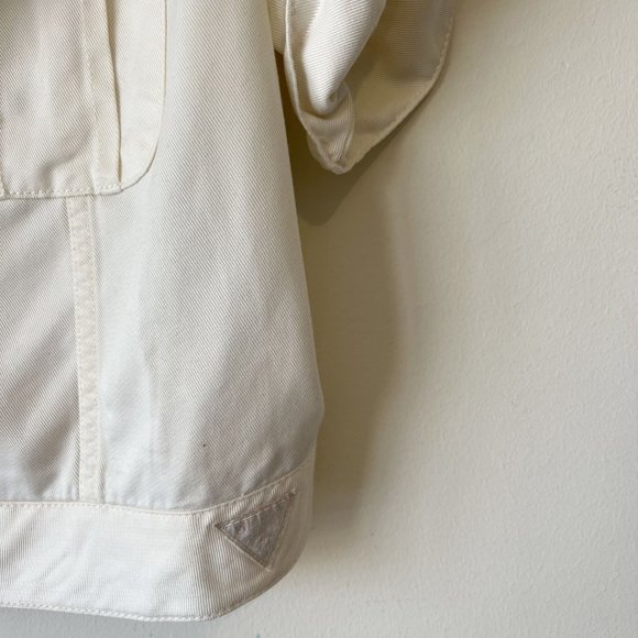 NEW! Guess ECO Cargo Denim Jacket Cream Color, Size S - Picture 11 of 16